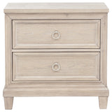 Pembroke 2-drawer Nightstand Bedside Table Washed Oak