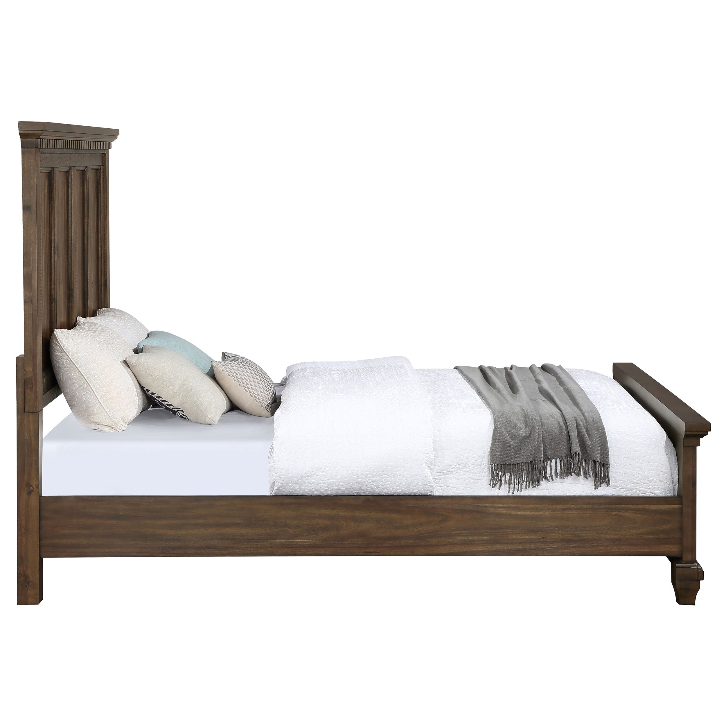 Bennington Rectangular Bed Acacia Brown