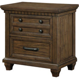 Bennington Rectangular 2-drawer Nightstand Acacia Brown