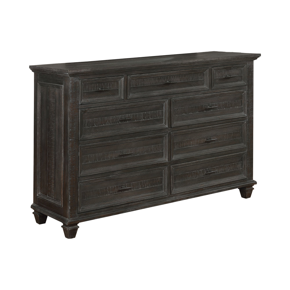 Atascadero 9-drawer Dresser Weathered Carbon