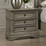 Manchester 3-drawer Nightstand Wheat