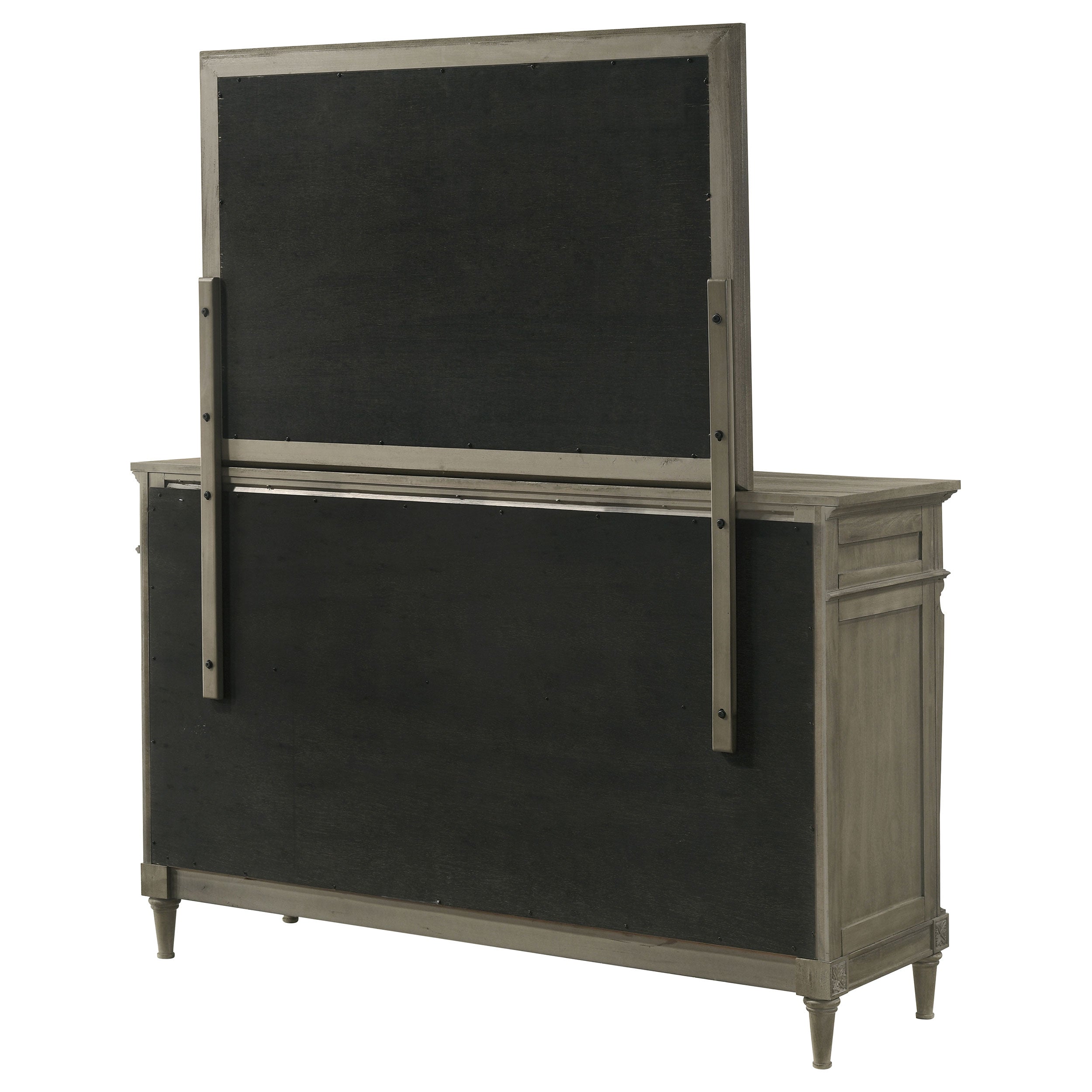 Alderwood 9-drawer Dresser with Mirror French Grey