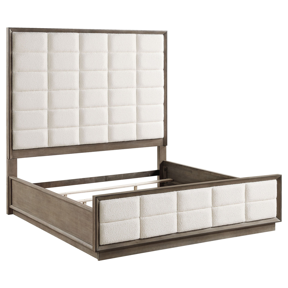 Durango 77-inch California King Panel Bed Smoked Peppercorn