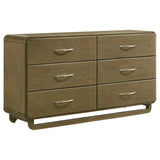 Amsbury 6-drawer Dresser Cabinet Nutmeg