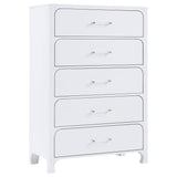 Anastasia 5-drawer Bedroom Chest Pearl White