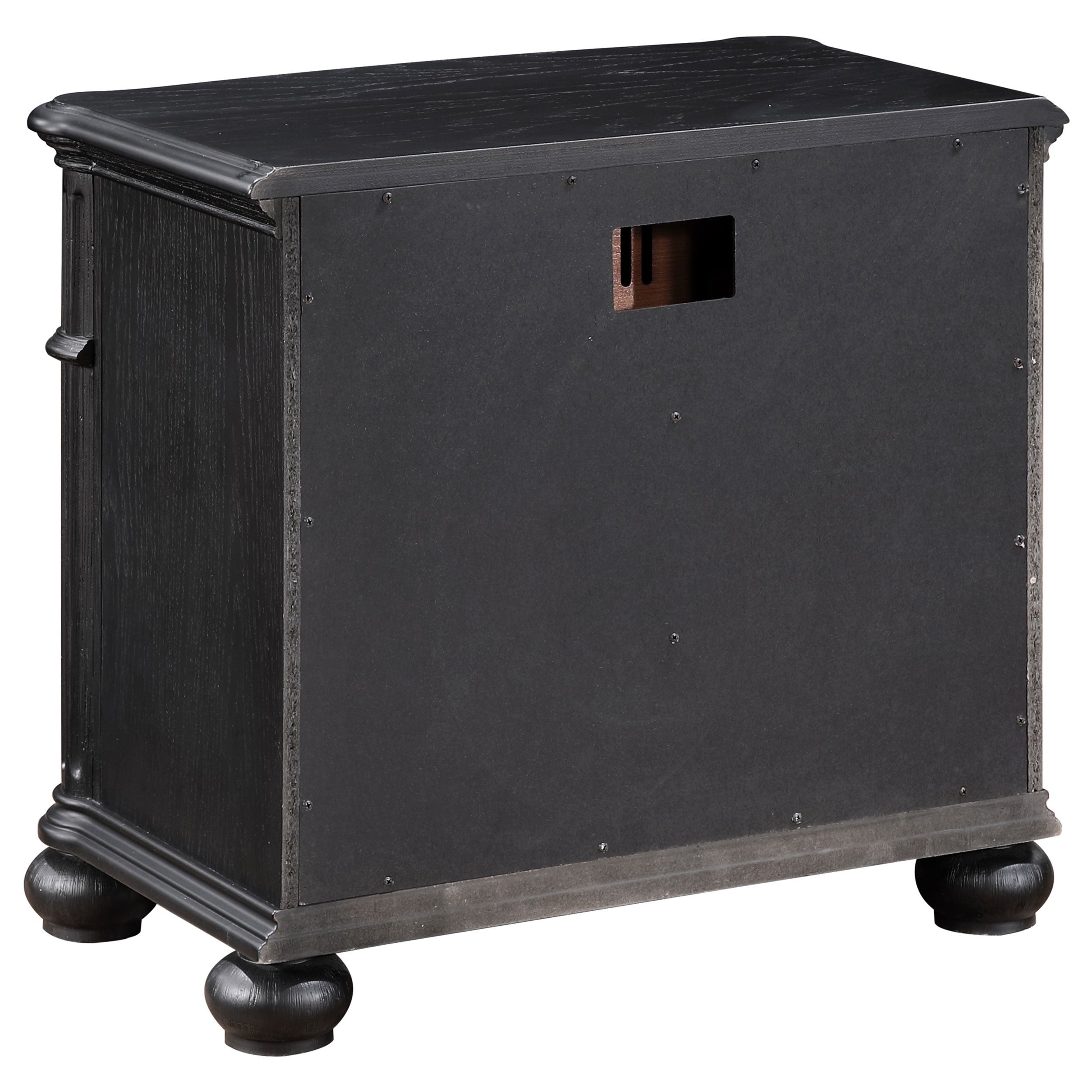 Celina 3-drawer Nightstand Bedside Table Black