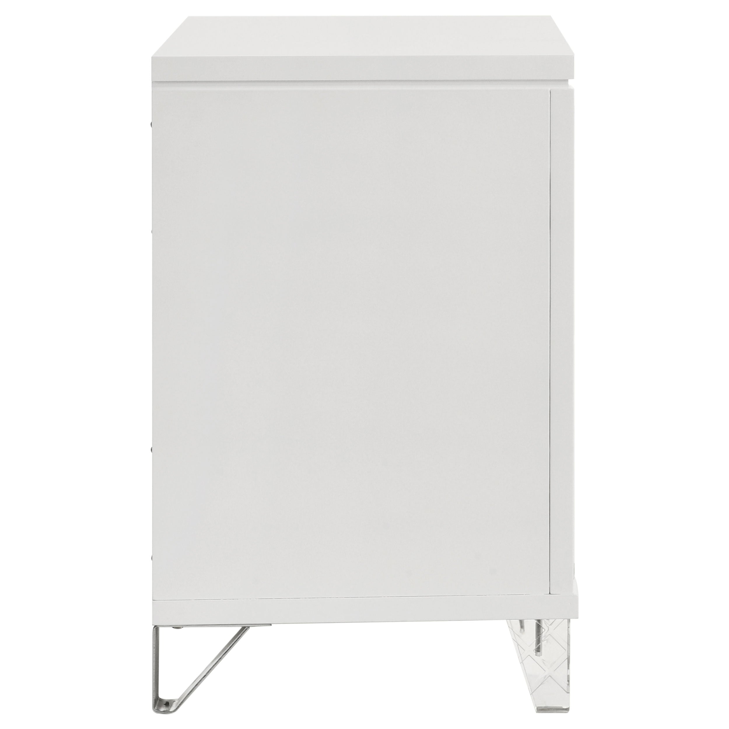 Marmore 2-drawer Nightstand Bedside Table White