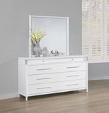 Gracemont 8-drawer Bedroom Dresser with Mirror White