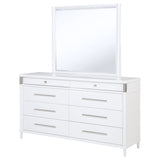 Gracemont 8-drawer Bedroom Dresser with Mirror White
