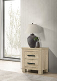 Oakglen 2-drawer Nightstand Bedside Table Weathered Oak