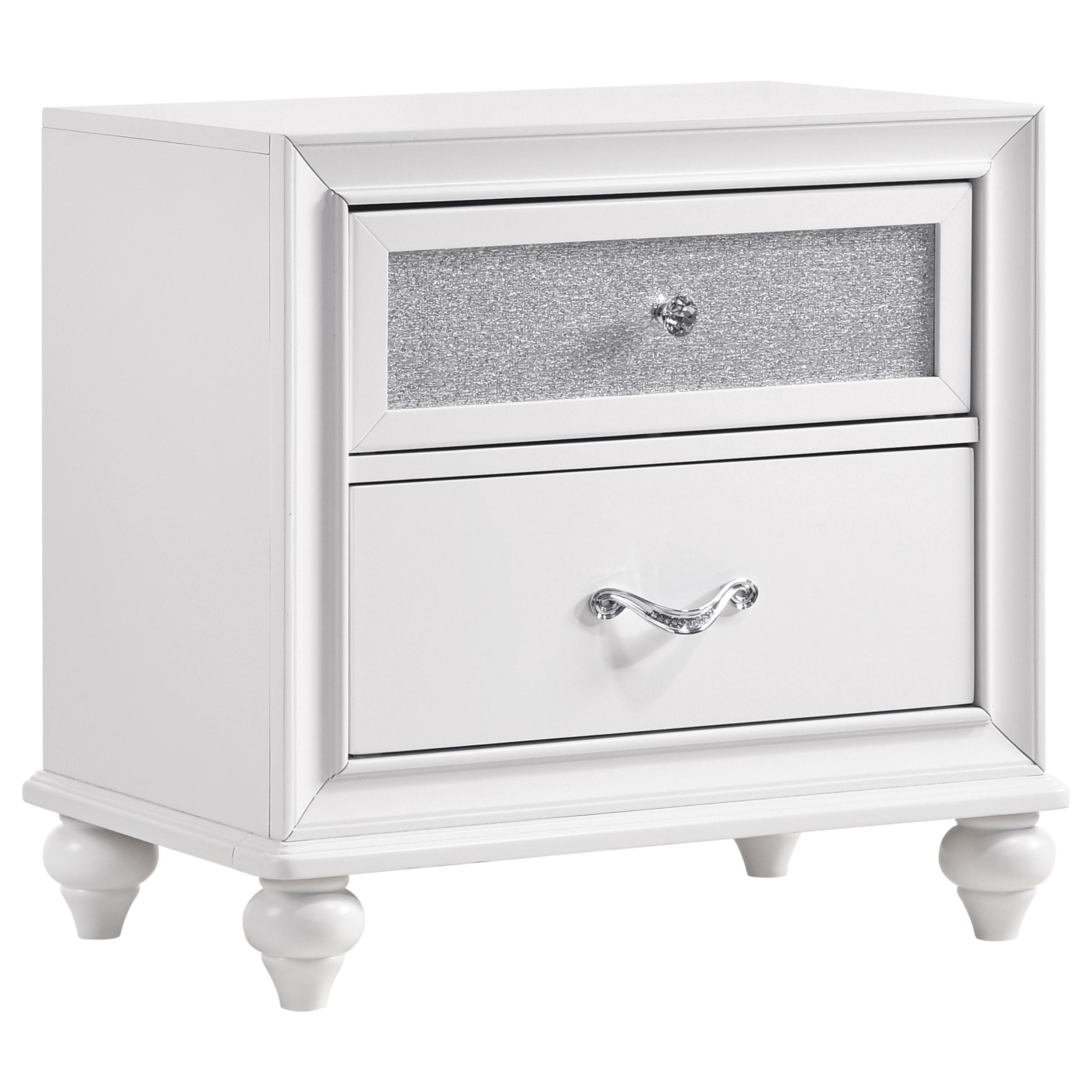 Barzini Upholstered Tufted Bedroom Set White