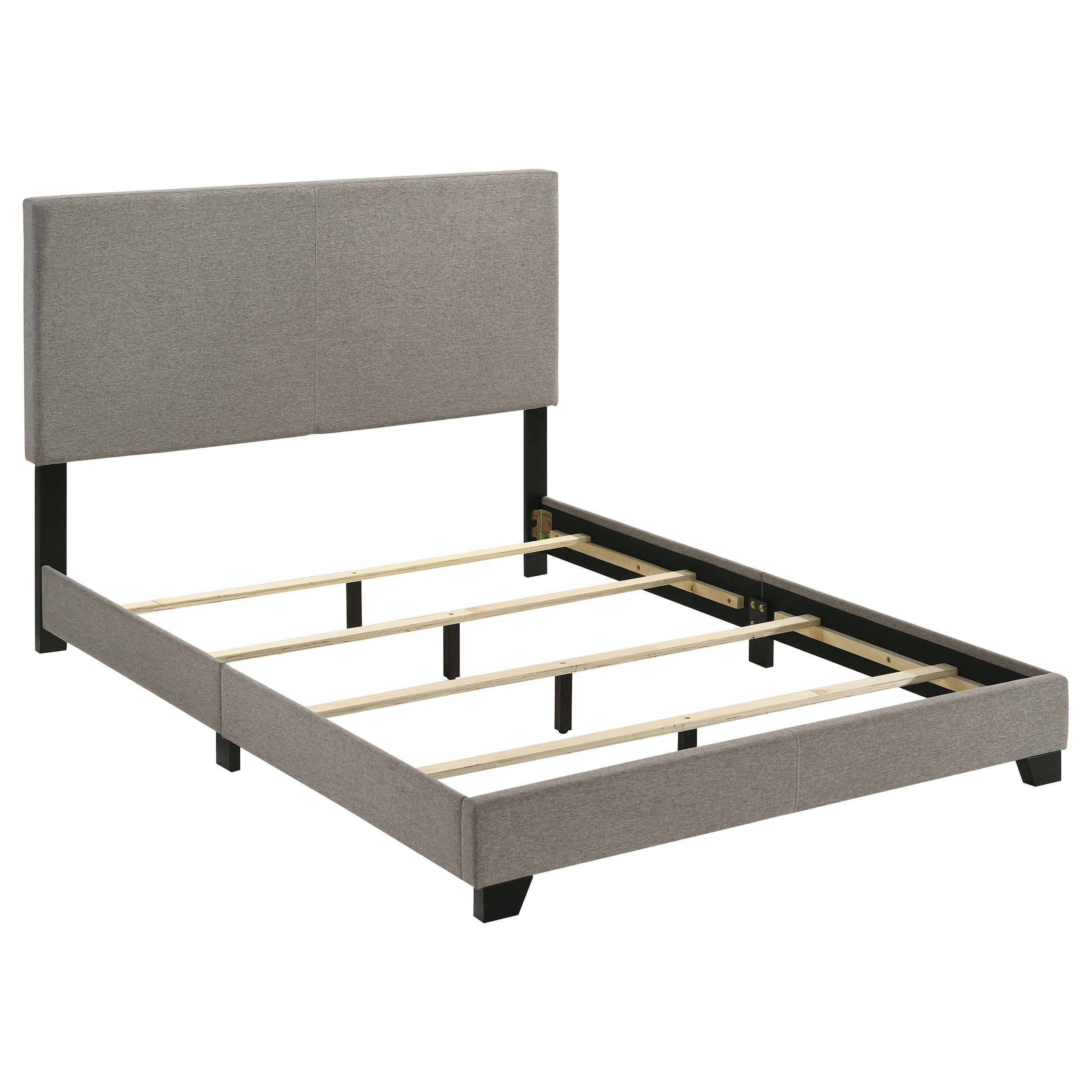 Dorian Fabric Upholstered Panel Bed Taupe