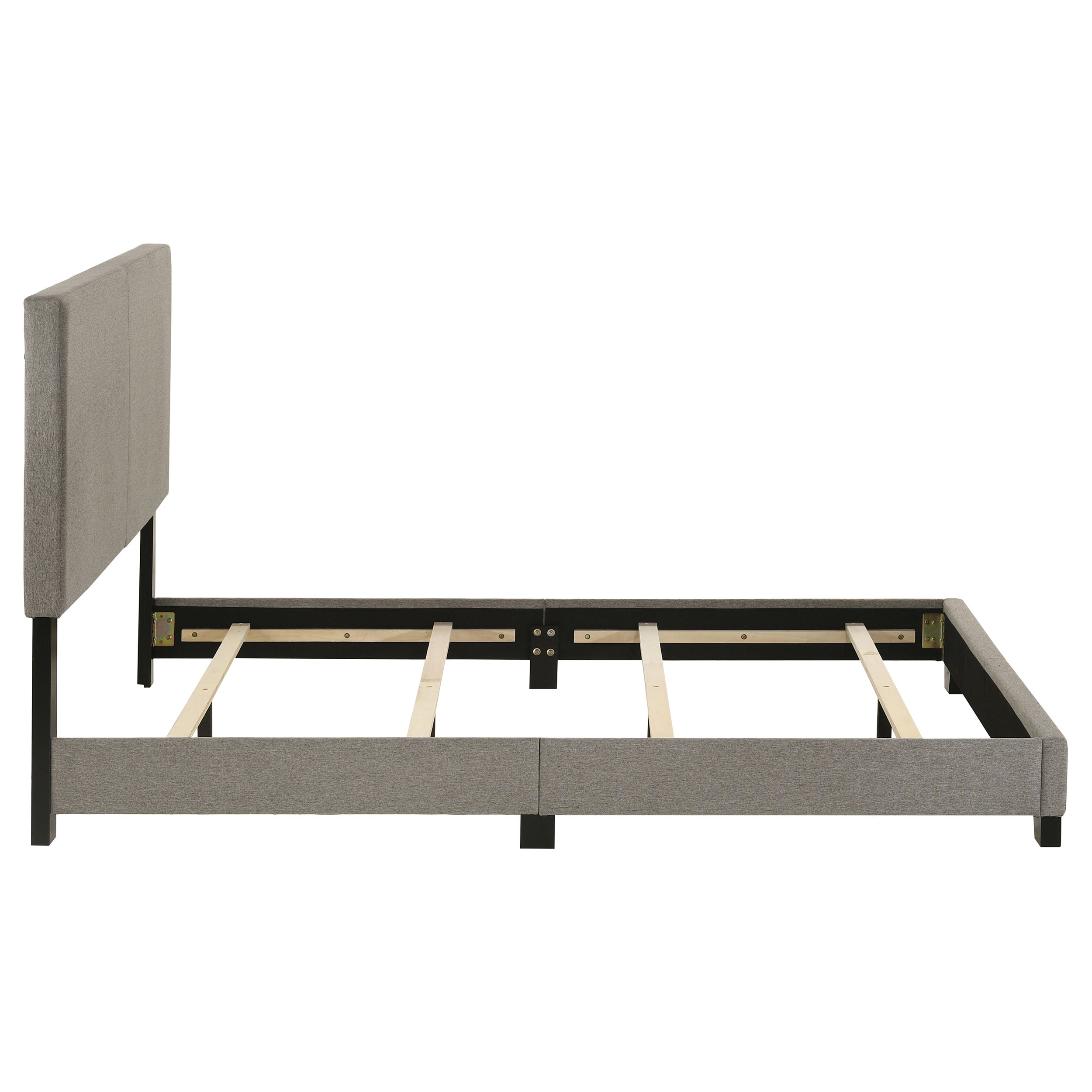 Dorian Fabric Upholstered Panel Bed Taupe
