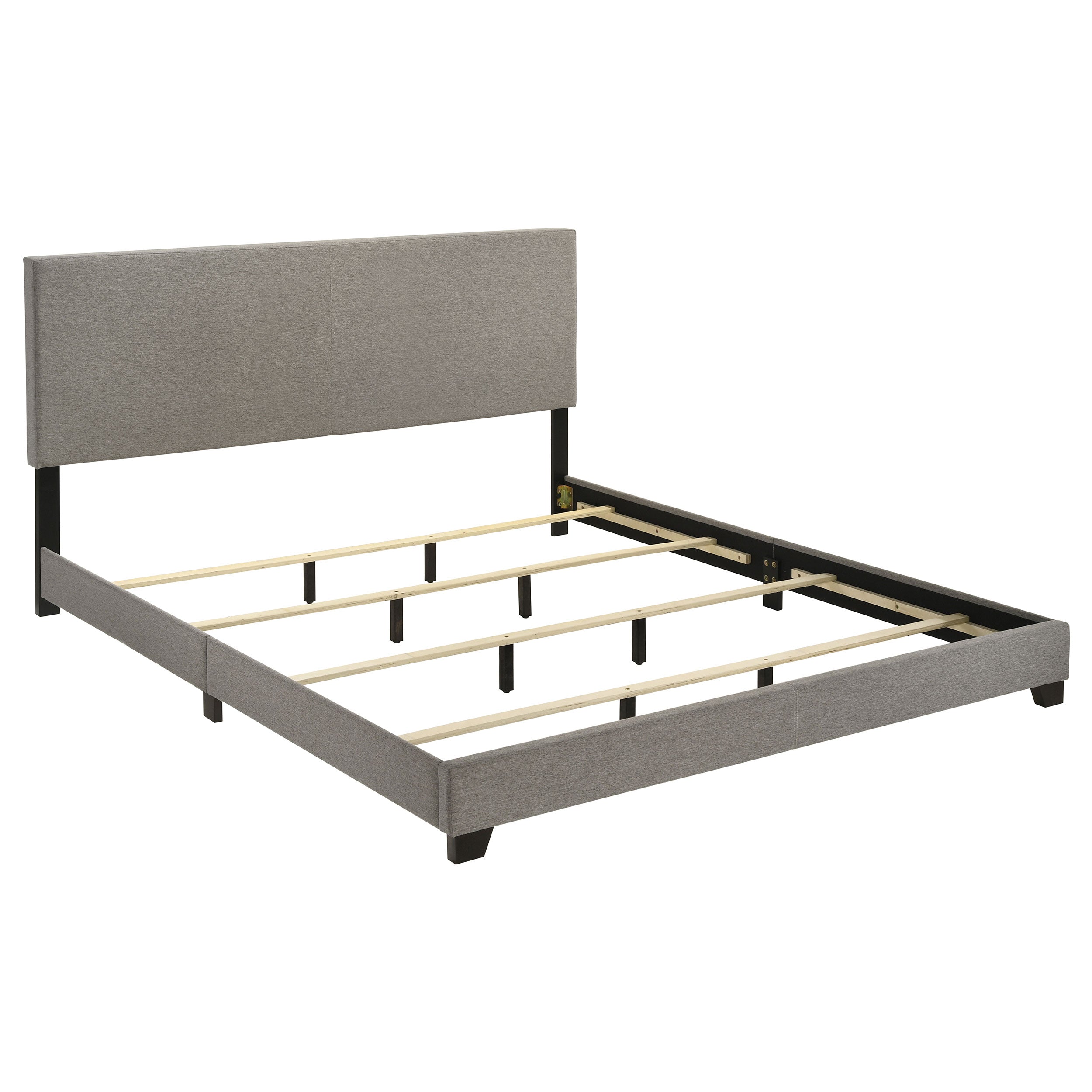 Dorian Fabric Upholstered Panel Bed Taupe