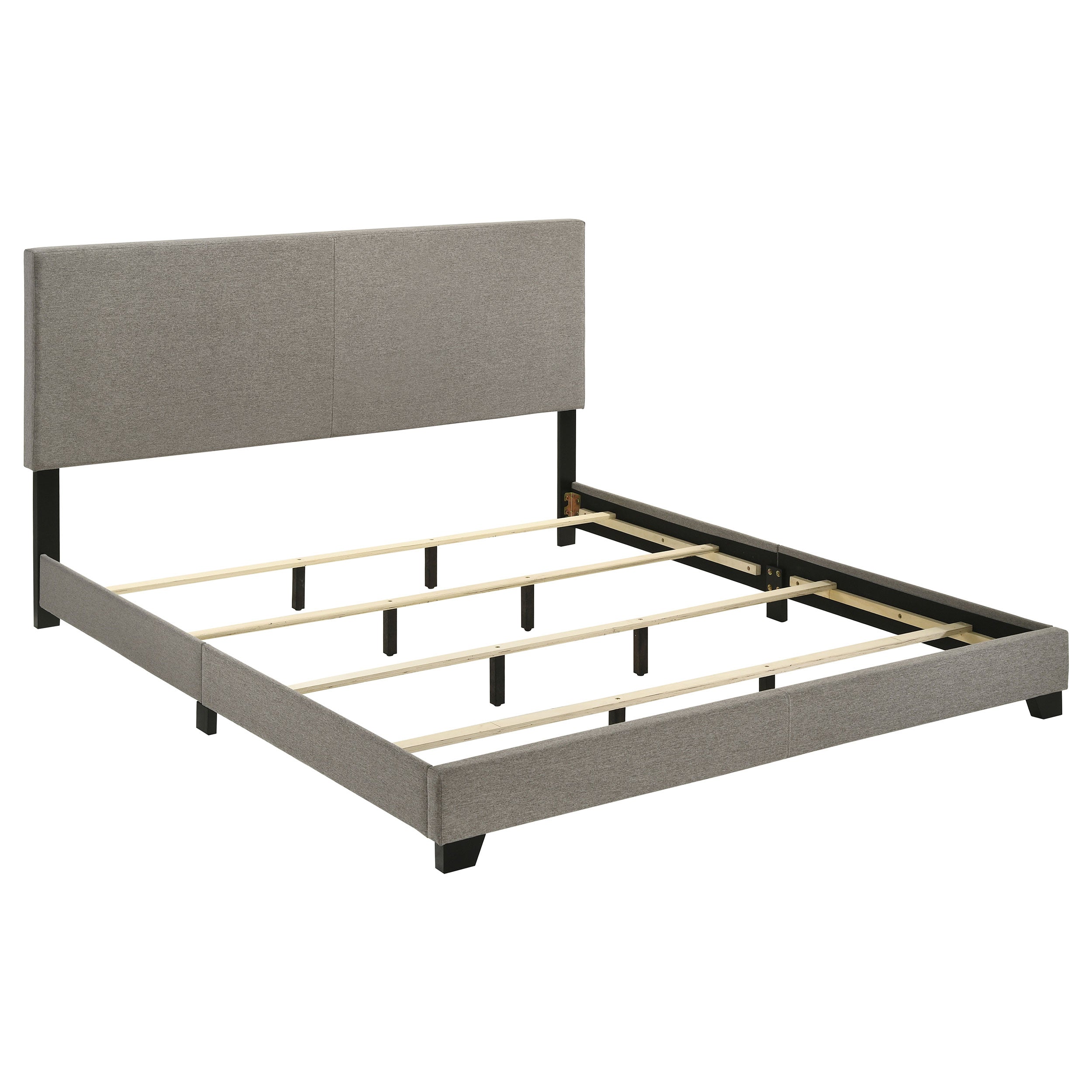 Dorian Fabric Upholstered Panel Bed Taupe