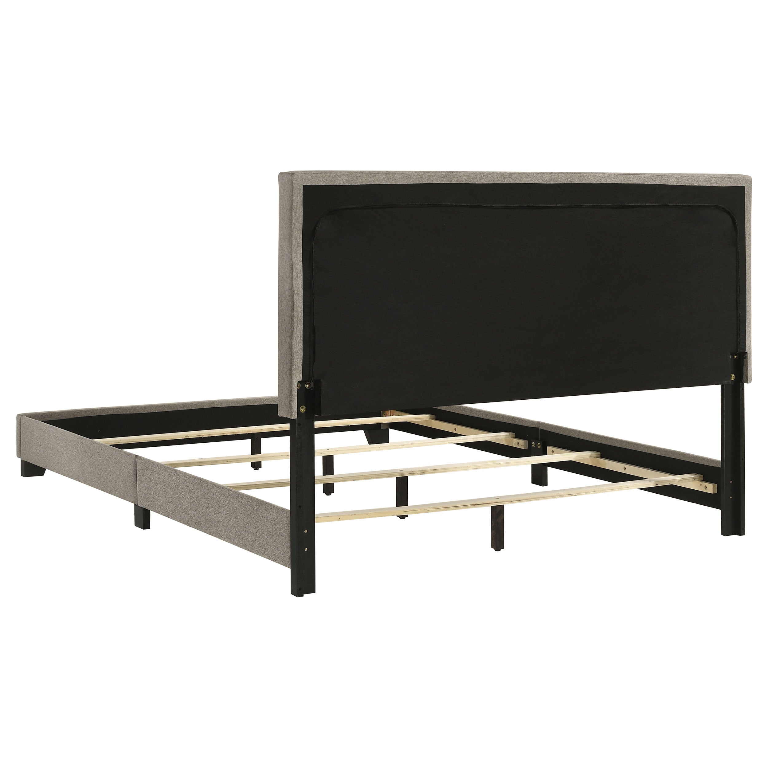 Dorian Fabric Upholstered Panel Bed Taupe