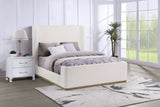 Nala Upholstered  Sleigh Bed Cream