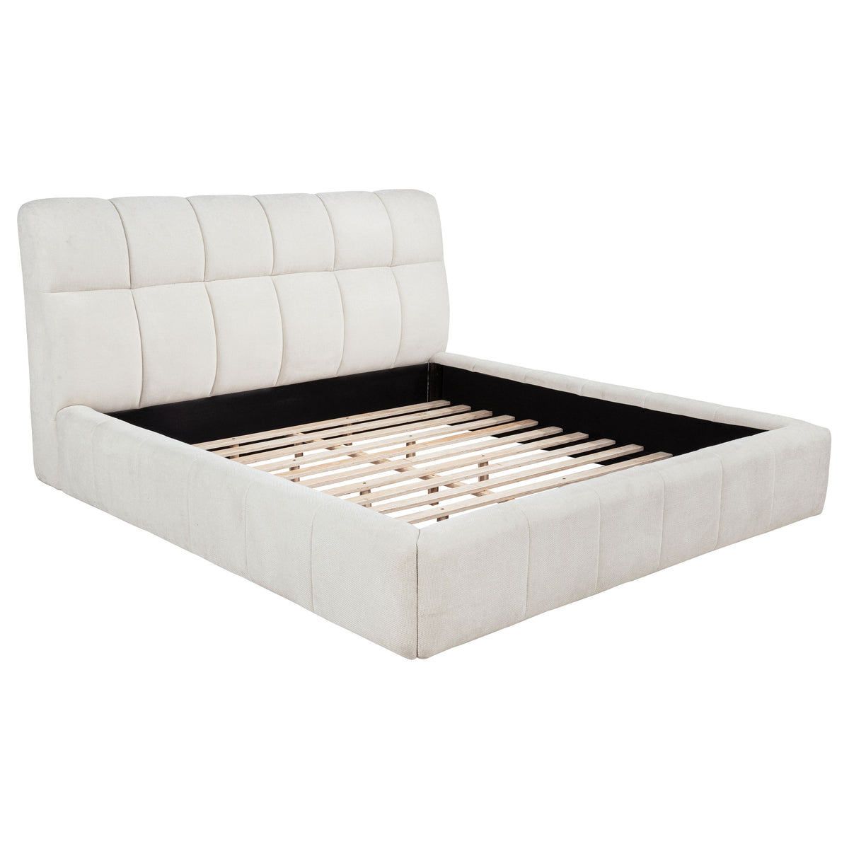 Nollet 48-inch Upholstered Panel Platform Bed