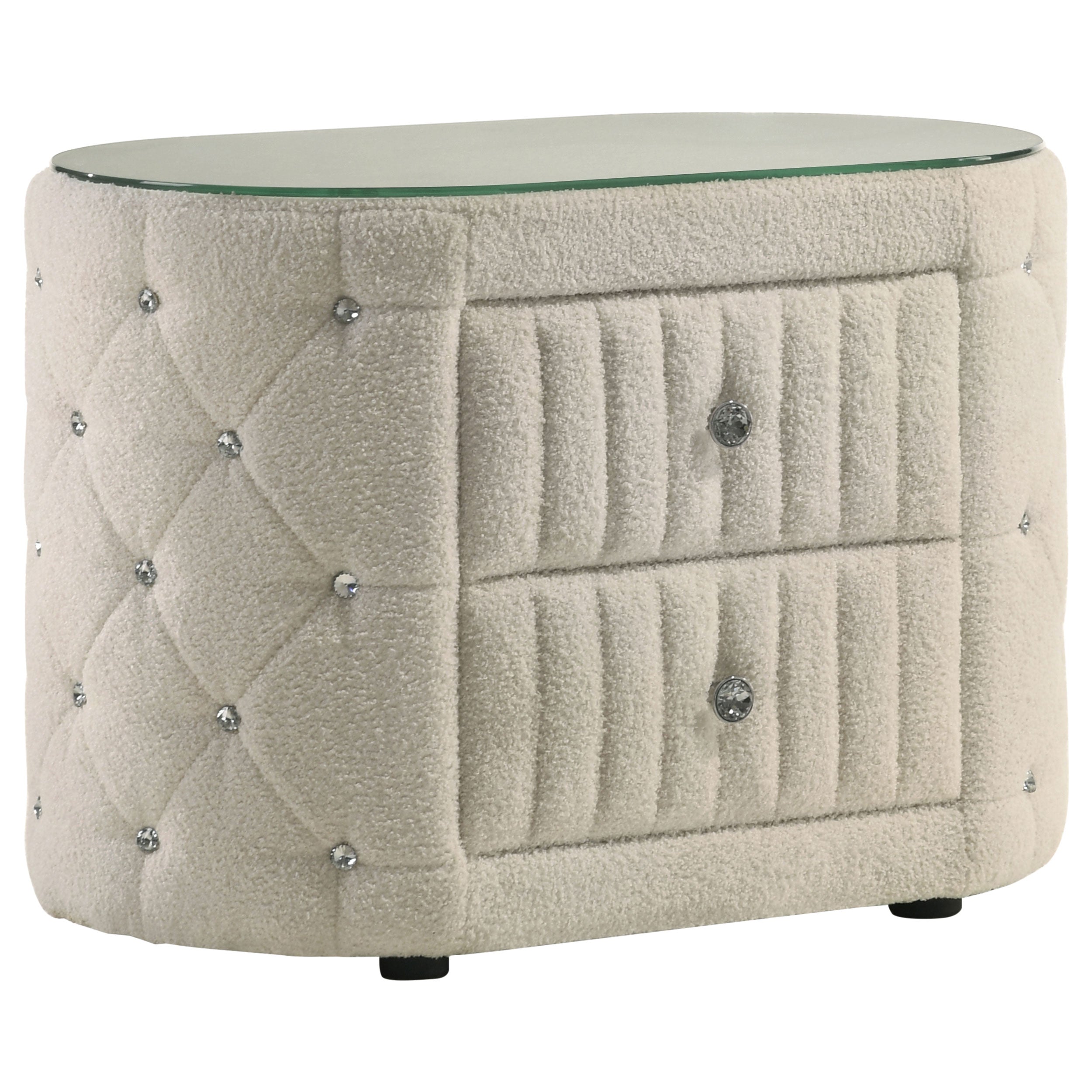 Sonya Upholstered  Bedroom Set Ivory