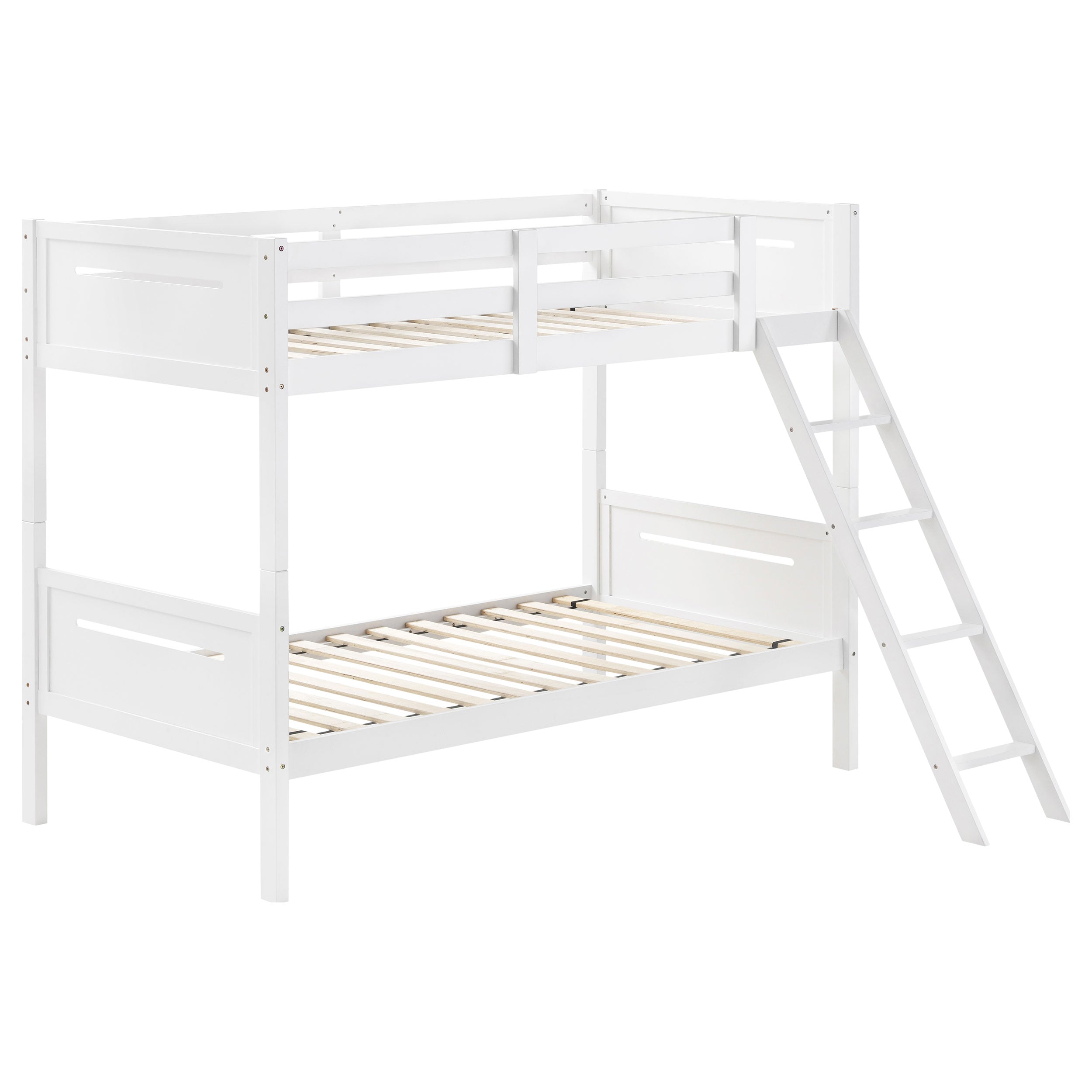 Littleton Wood Twin Over Twin Bunk Bed Espresso