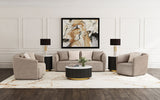 Townsend  Chenille Upholstered Sofa Set Latte