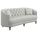 Avonlea Upholstered Tufted Living Room Set Grey