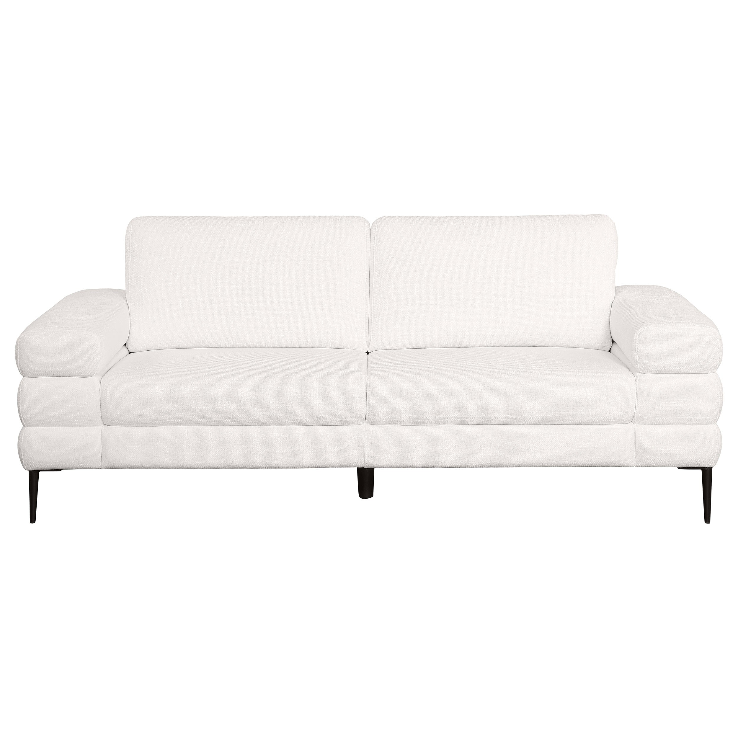 Jessel  Chenille Upholstered Sofa Set Ivory