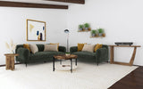 Jade  Chenille Upholstered Sofa Set Green