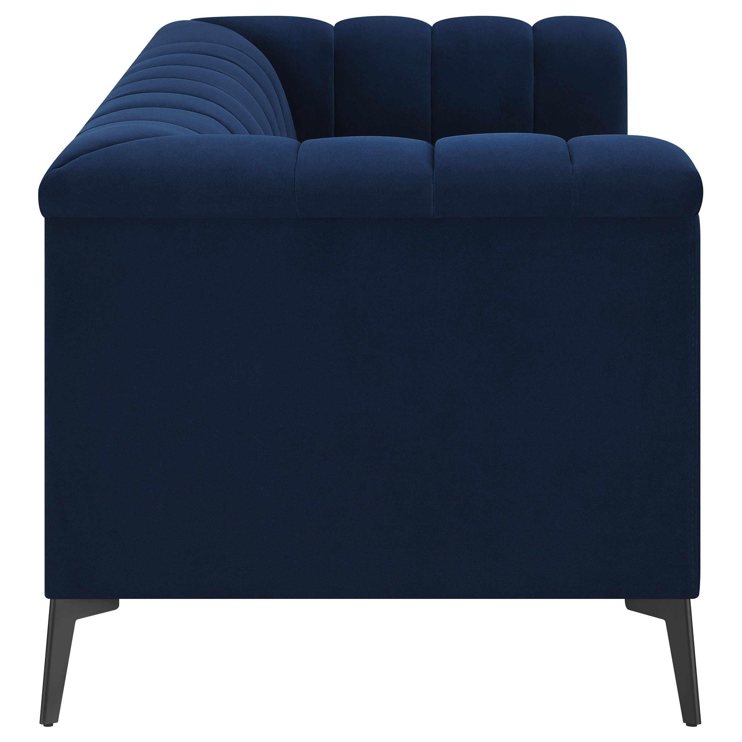 Chalet Tuxedo Arm Loveseat Blue