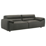 Buxton 2-piece Leather Upholstered Sofa Set Graphite