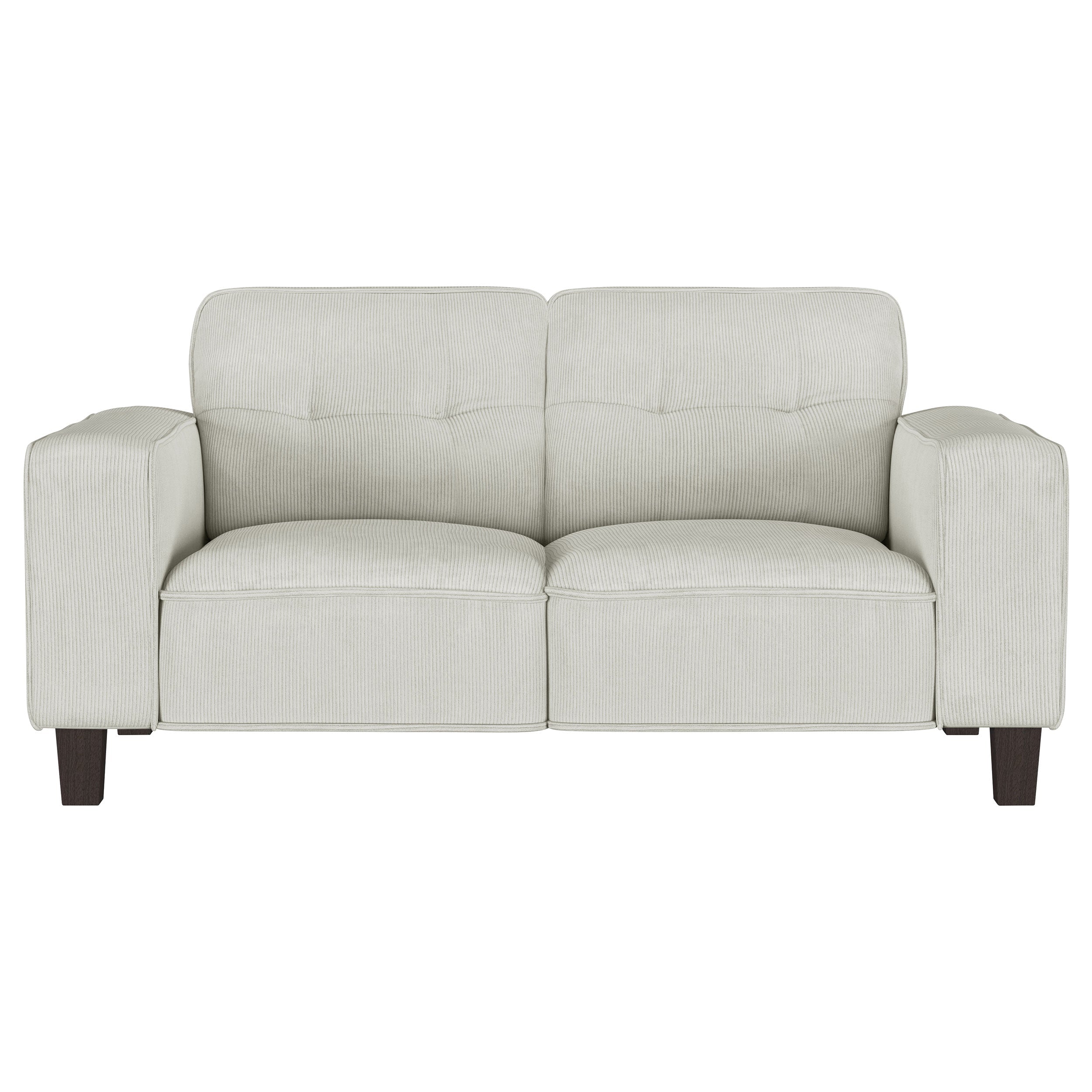 Deerhurst  Upholstered Track Arm Sofa Set Greige