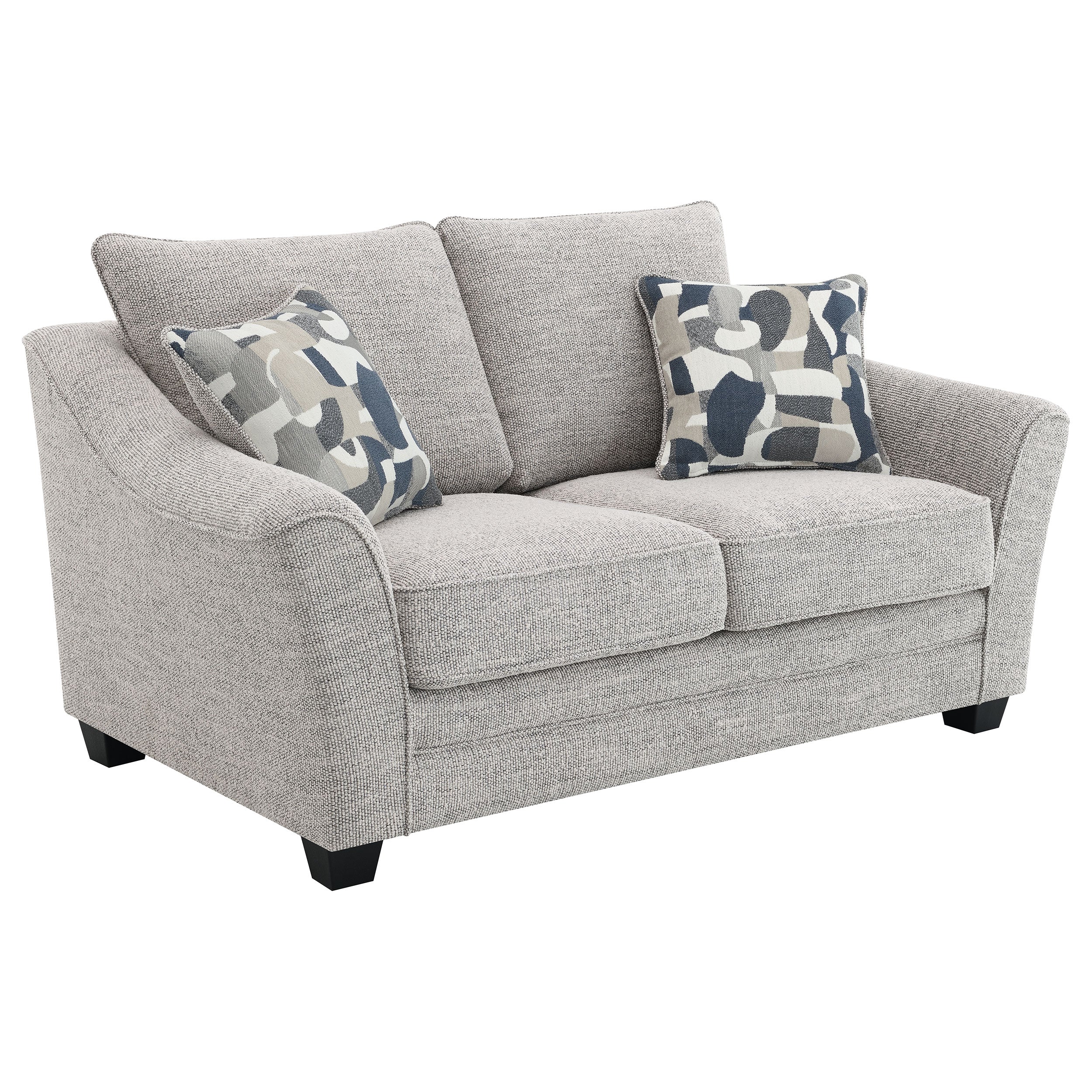 Tomkins  Boucle Upholstered Sofa Set Light Grey