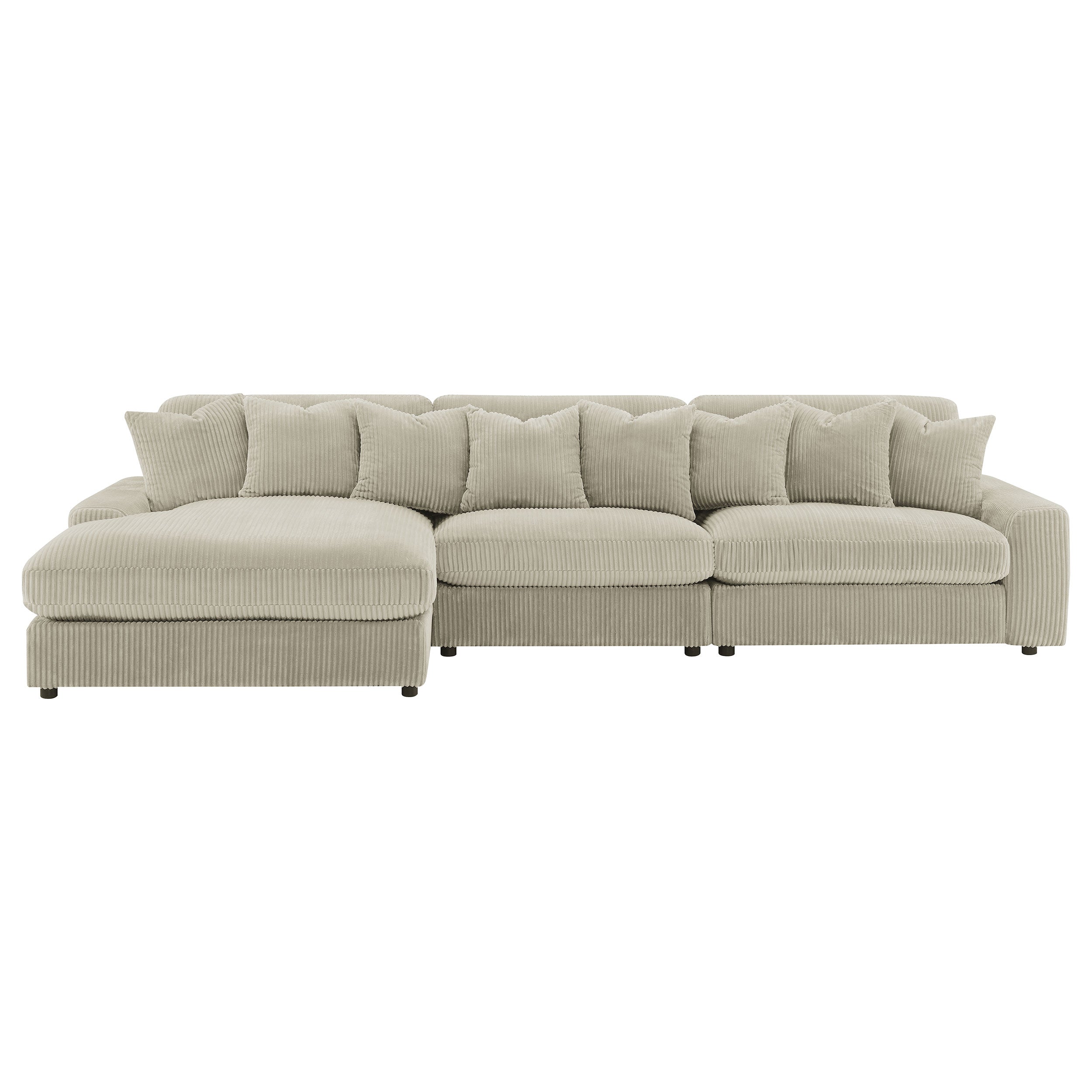 Blaine Upholstered Reversible Sectional Sofa Sand