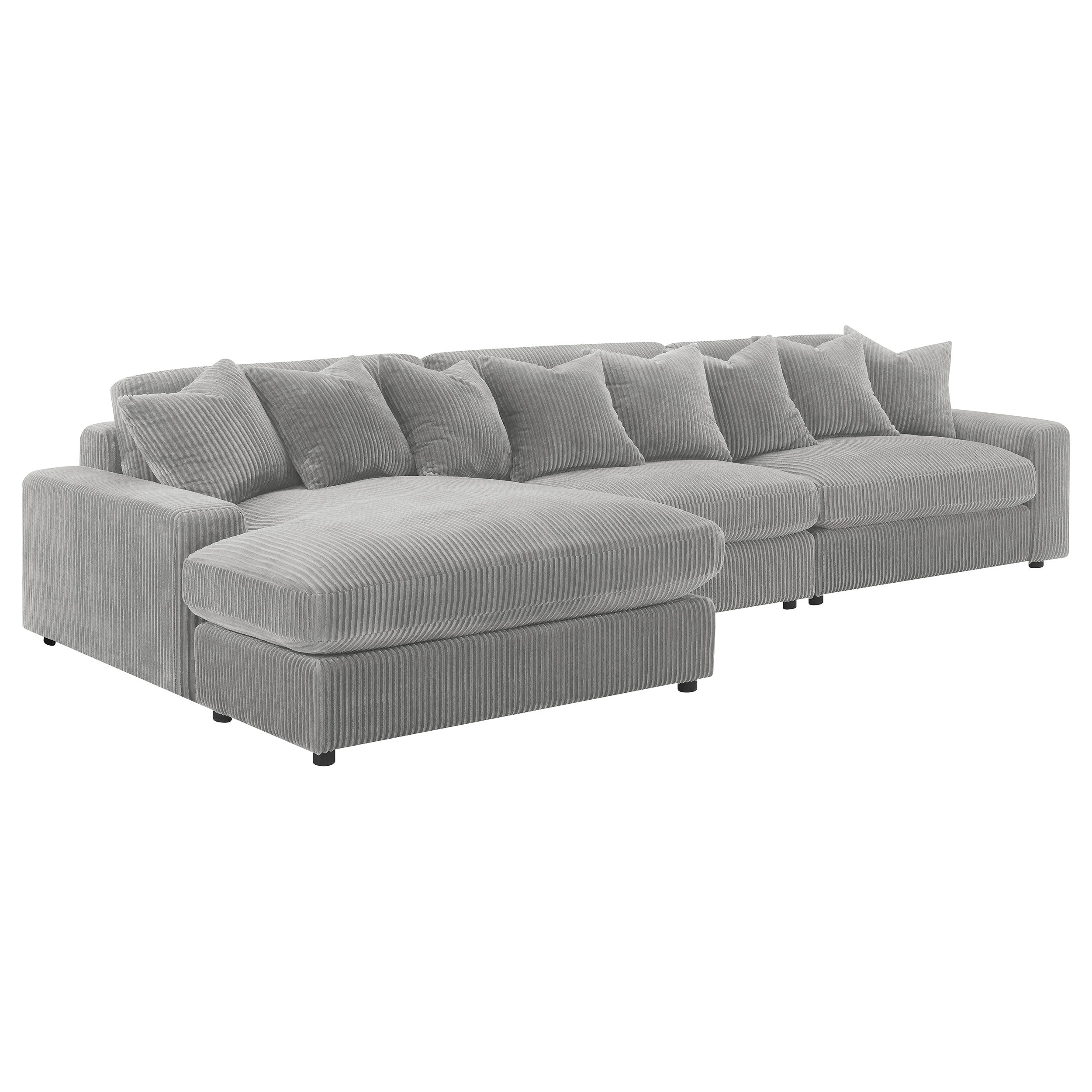 Blaine Upholstered Reversible Sectional Sofa Sand