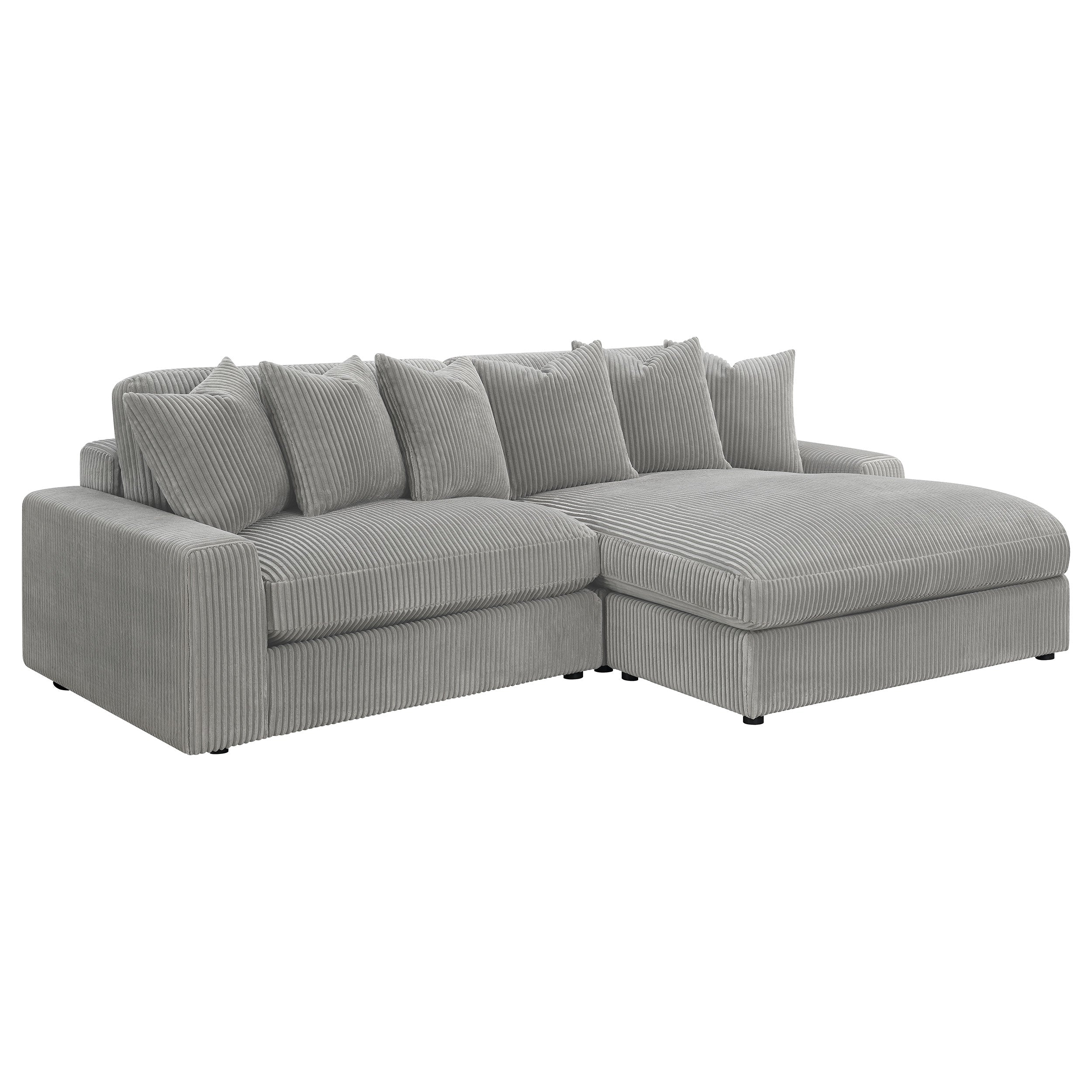 Blaine Upholstered Reversible Sectional Sofa Sand