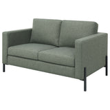 Tilly Upholstered Track Arms Loveseat Sage