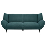 Acton Upholstered Flared Arm Sofa Teal Blue