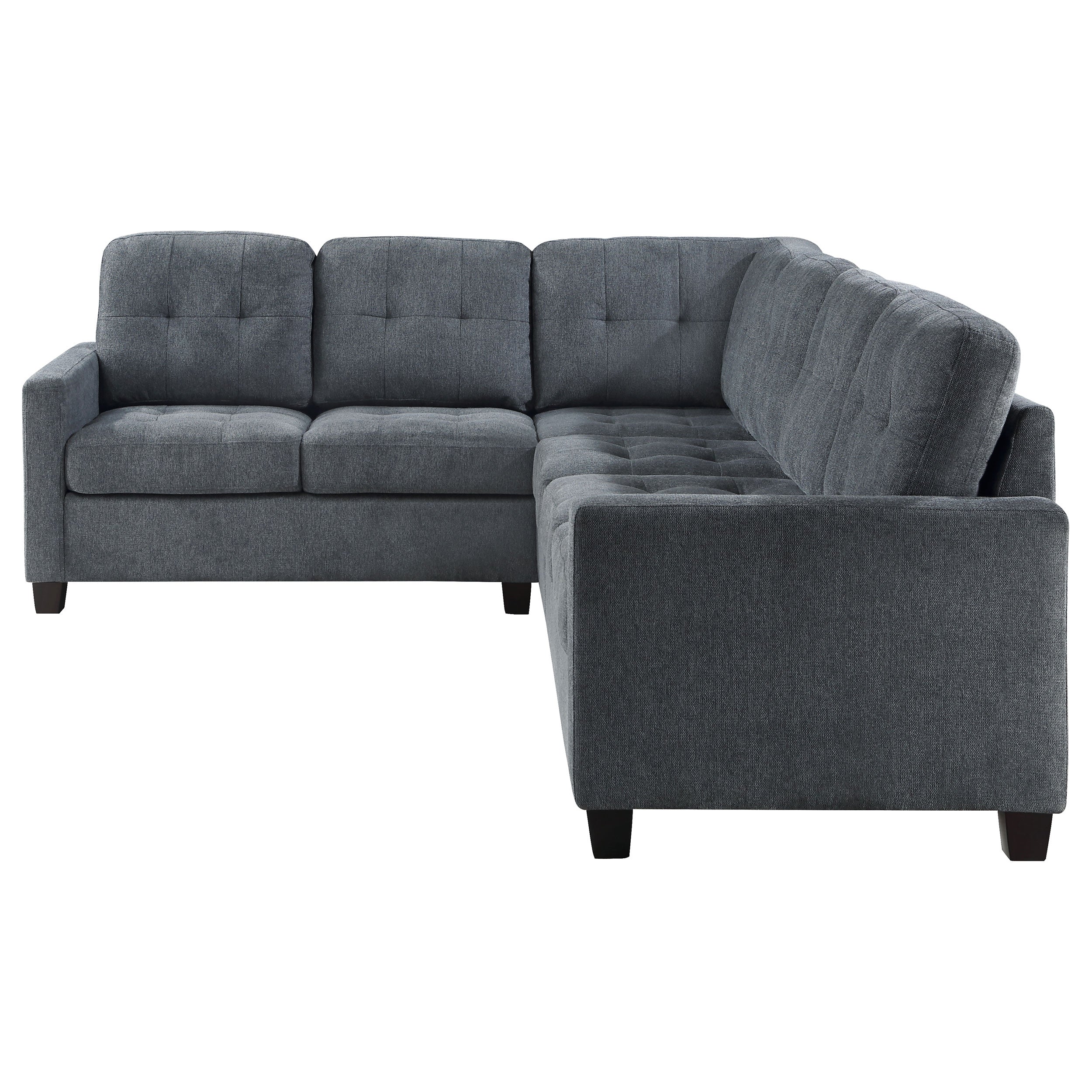 Georgina  Upholstered Modular Sectional Sofa Steel Grey