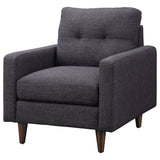 Watsonville Tufted Back Chair Grey