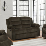 Rodman Pillow Top Arm Motion Loveseat Olive Brown