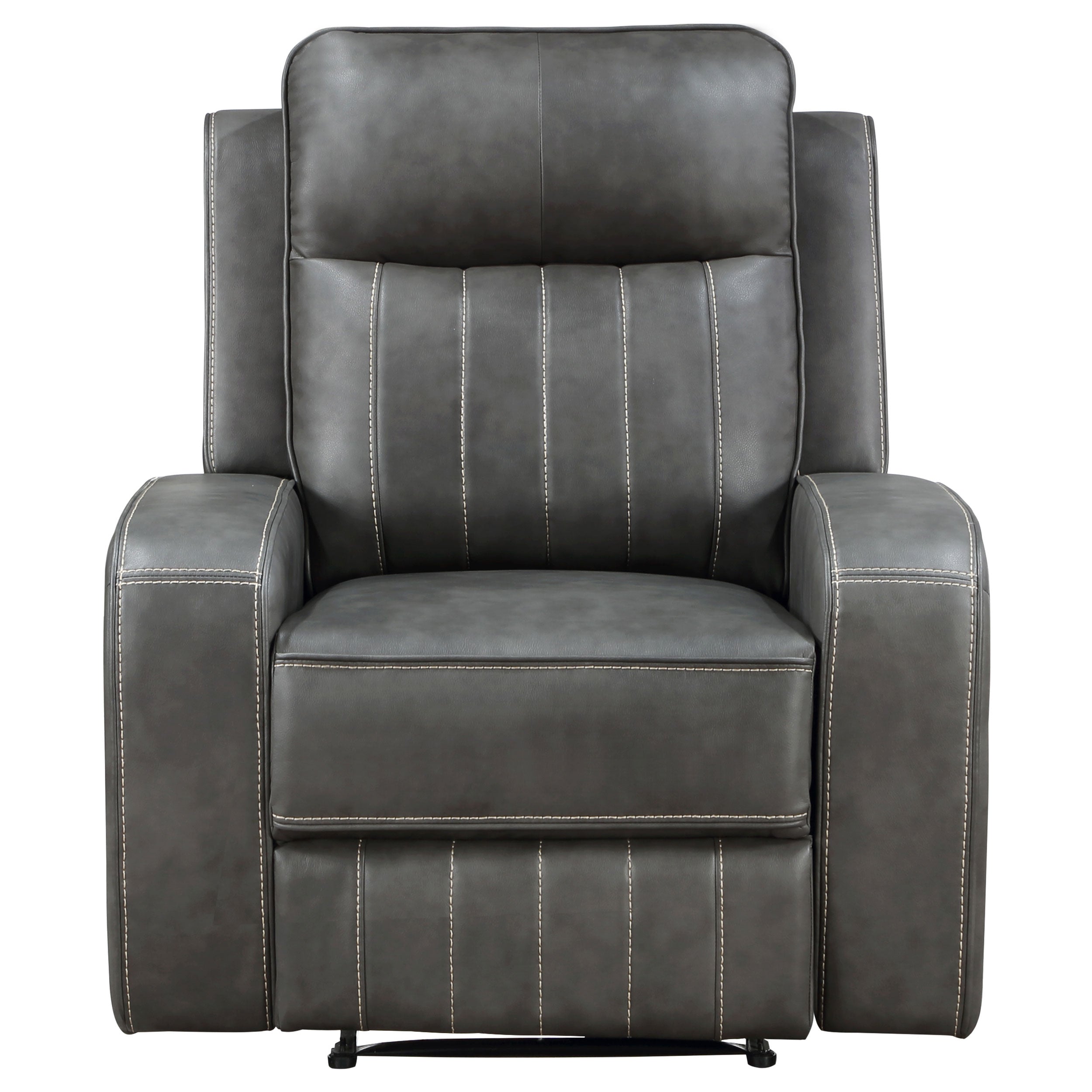 Raelynn Upholstered Recliner Chair Grey