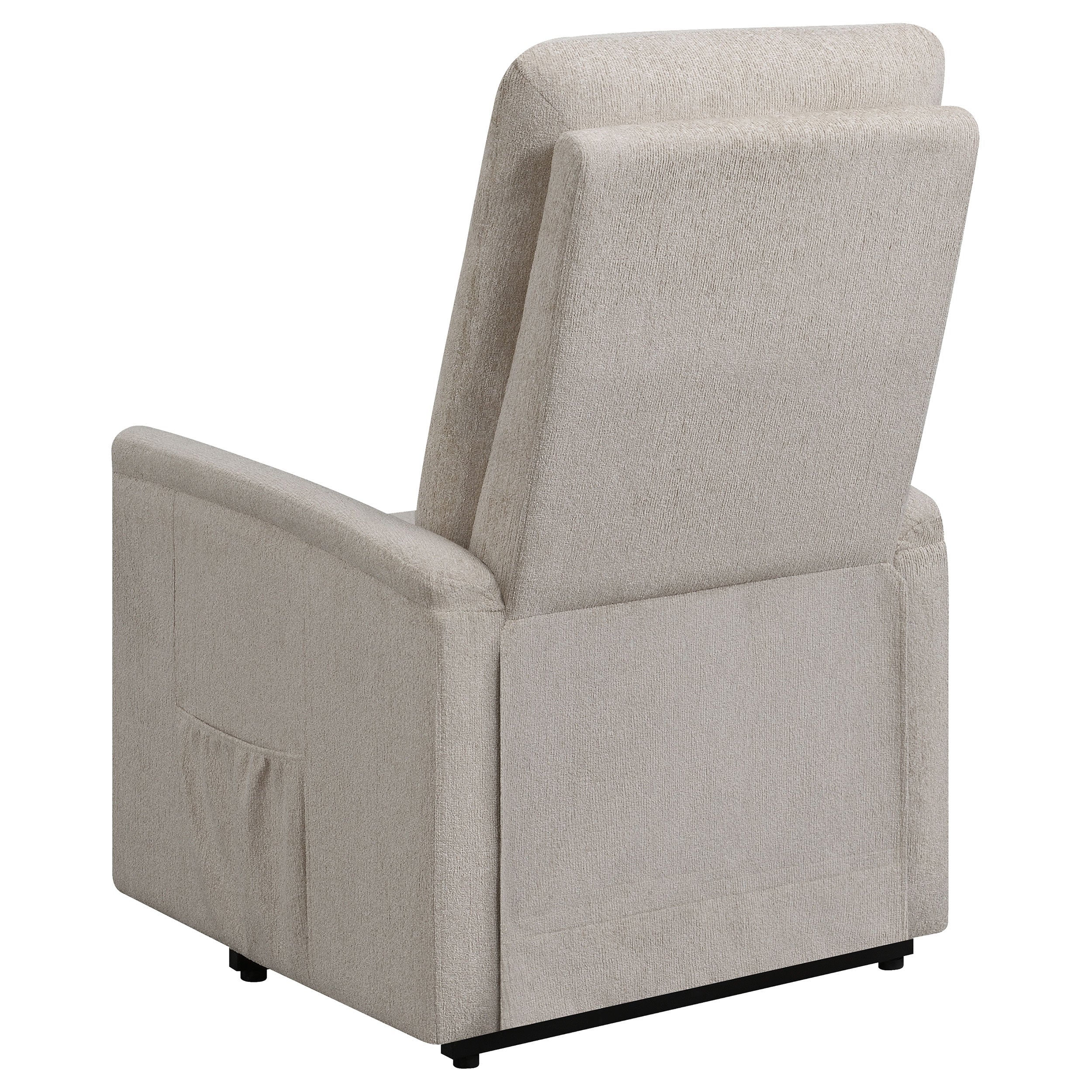 Henrietta Power Lift Recliner with Storage Pocket Beige