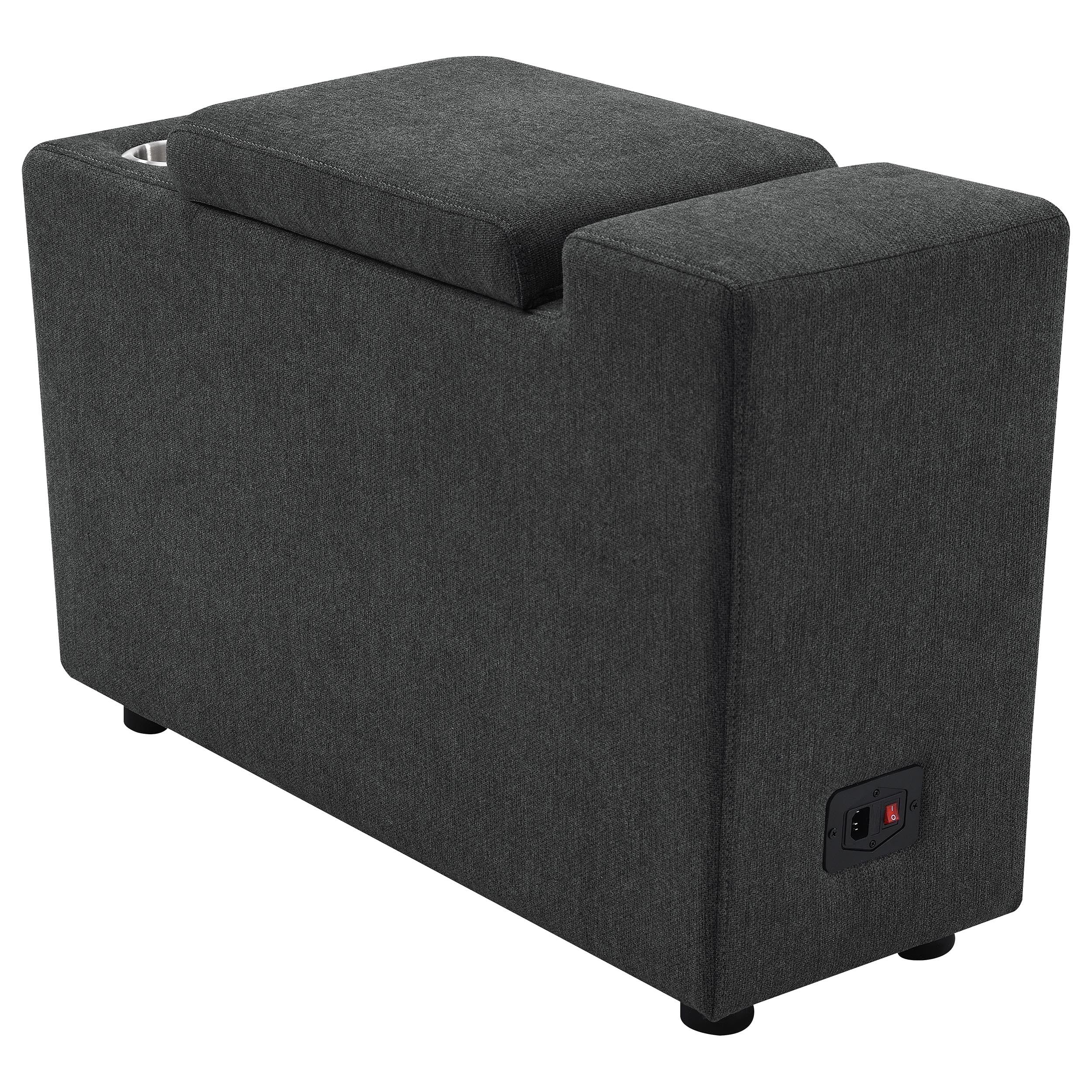 Collins Modular Power Armless Recliner Dark Grey