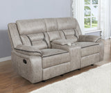 Greer Upholstered Tufted Back Glider Loveseat