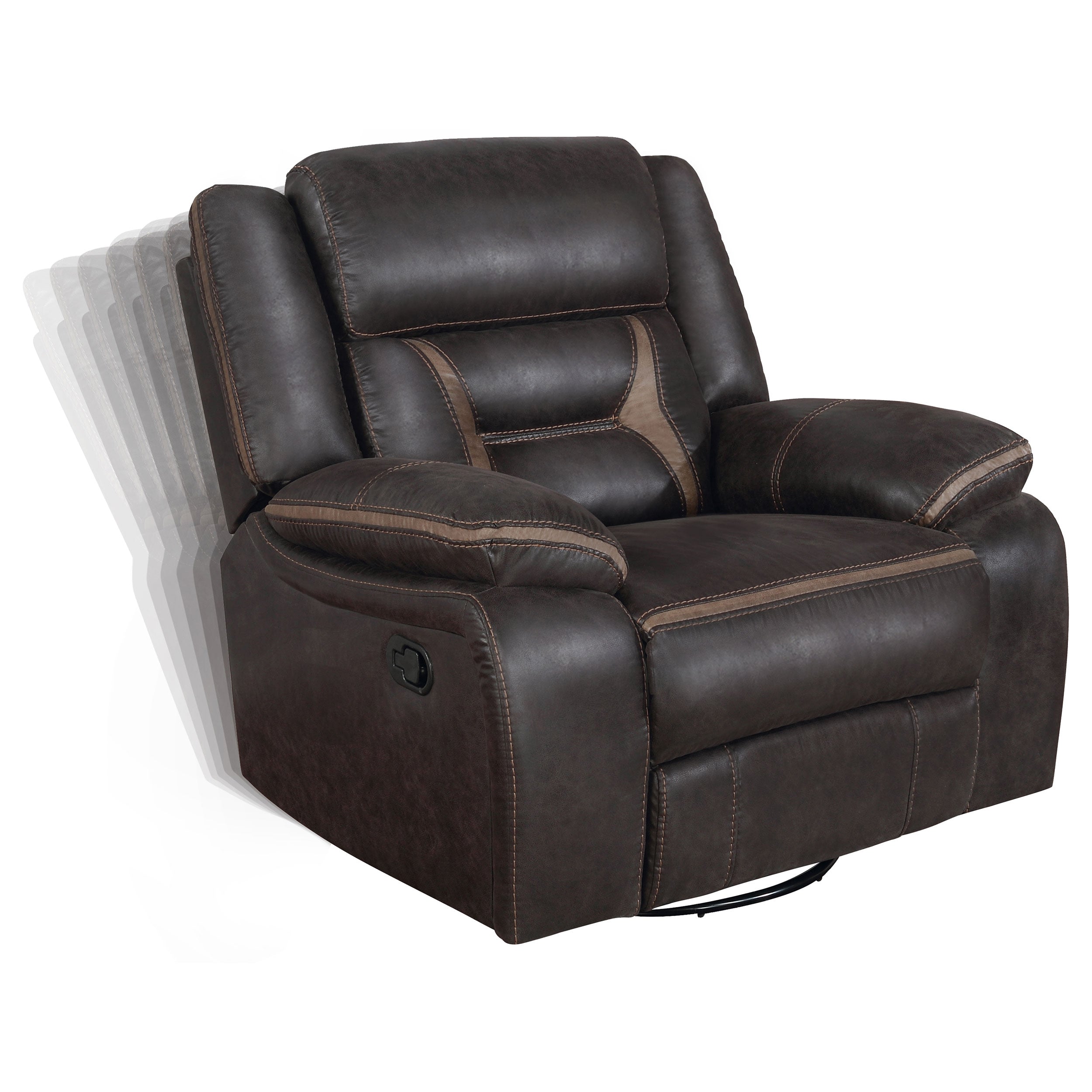 Greer  Upholstered Reclining Sofa Set Brown