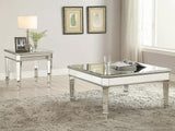 Eisley Square Beveled Top End Table Silver