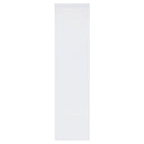 Jude 3-shelf Media Tower With Storage Cabinet White High Gloss