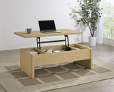 Canoga Engineered Wood Lift Top Coffee Table Light Oak