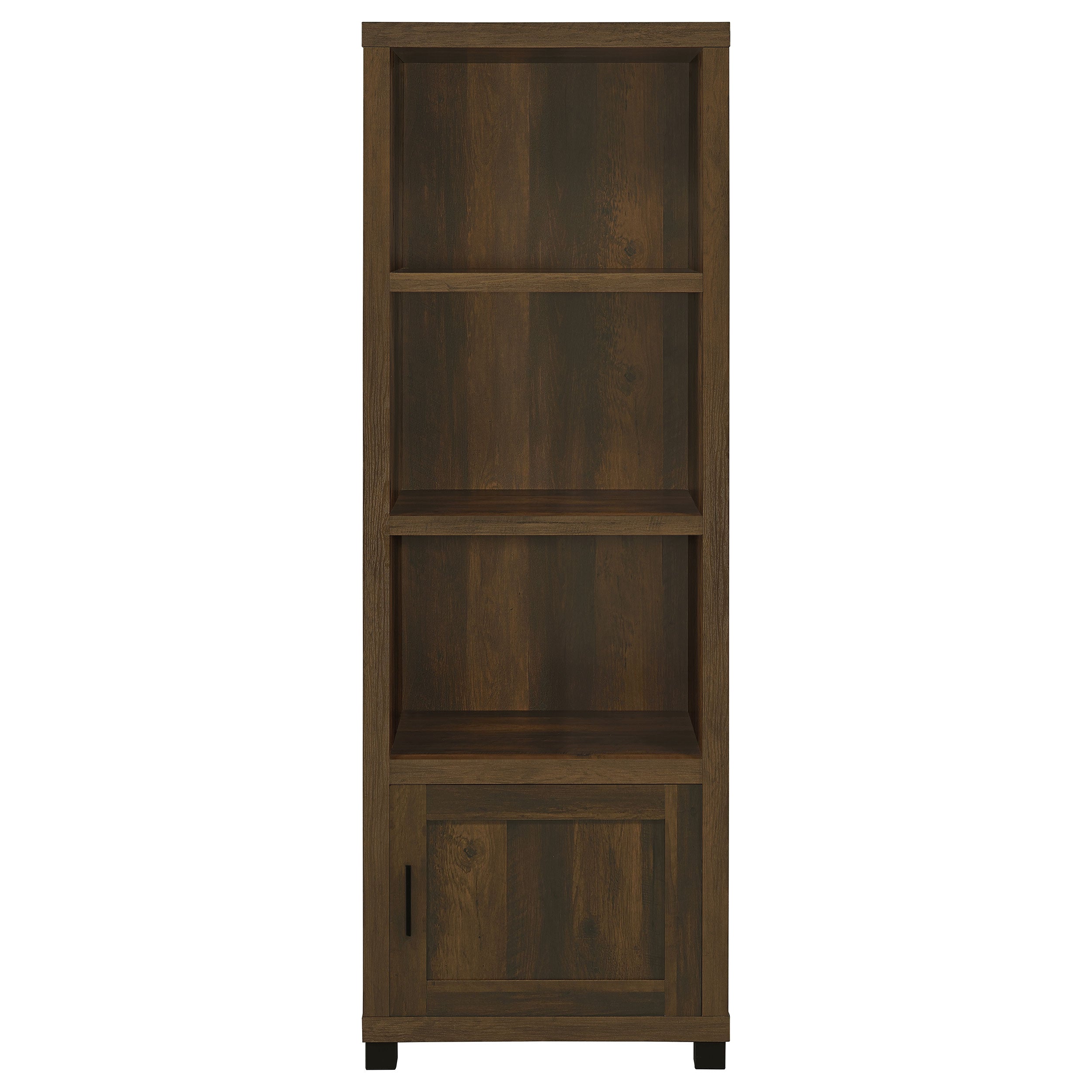 Sachin 3-shelf Media Tower With Storage Cabinet Dark Pine