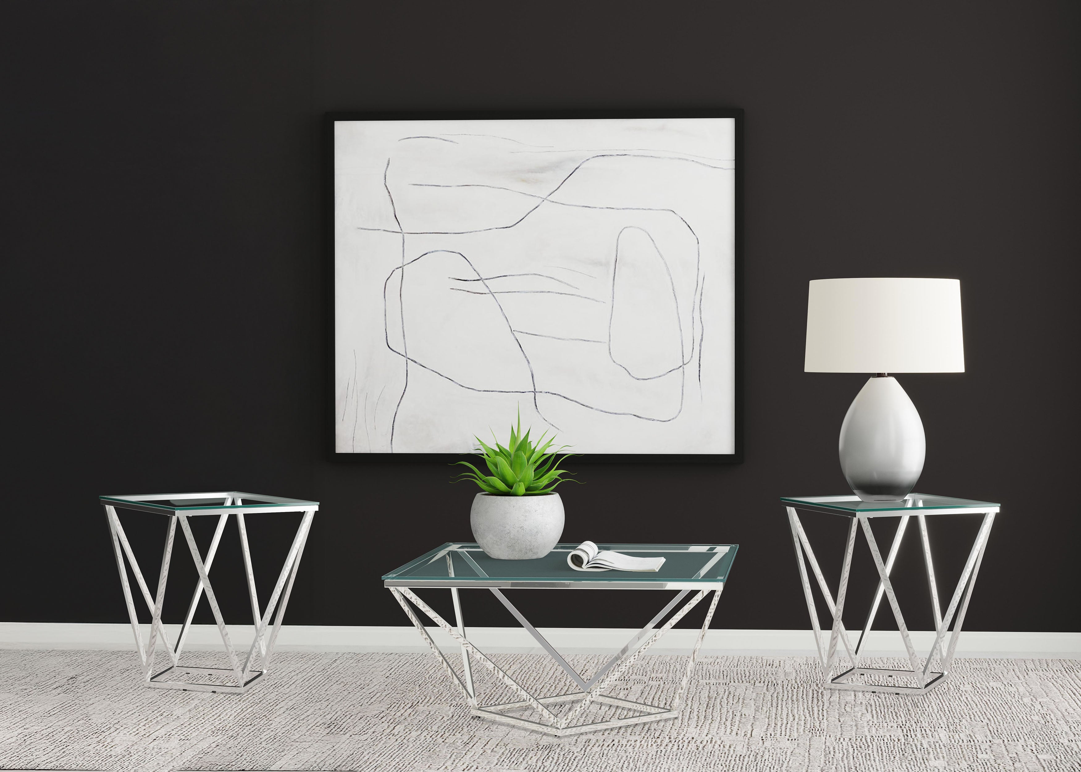 Brittania Square Coffee and End Table Set